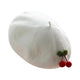 Le Comptoir du Chapeau Blanc Béret Basque Cerise Brodée Femme Hiver