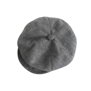 Le Comptoir du Chapeau Gris Clair Béret Brodé Mesh Femme Rétro