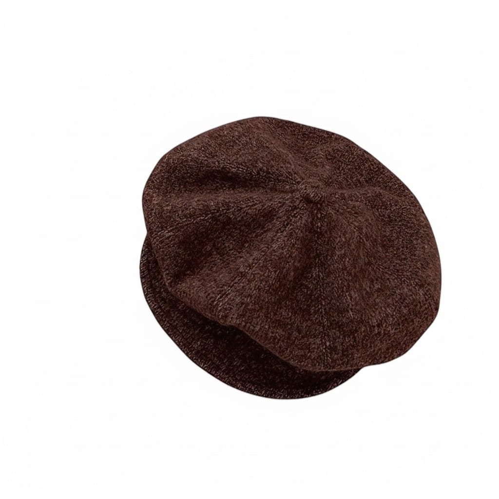 Le Comptoir du Chapeau Caramel Béret Brodé Mesh Femme Rétro