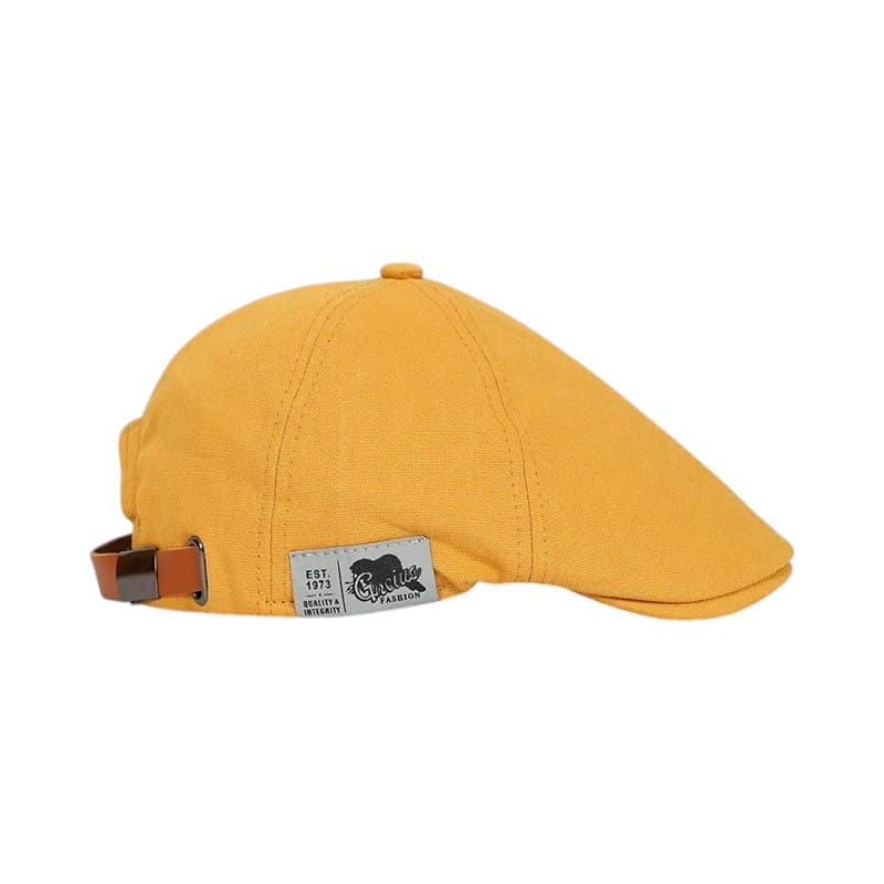 Le Comptoir du Chapeau Jaune Béret Classique Coton Lin