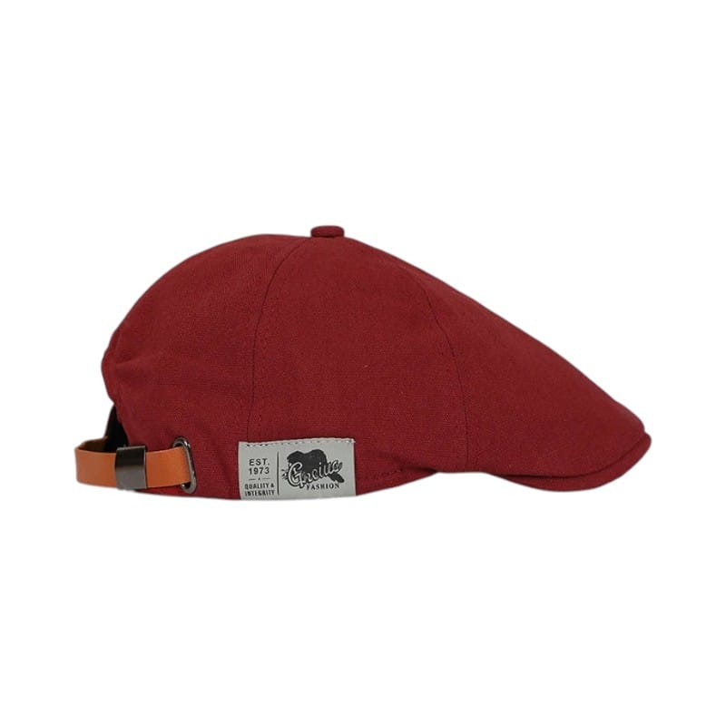 Le Comptoir du Chapeau Bordeaux Béret Classique Coton Lin