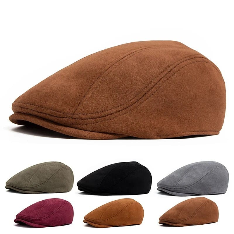 Le Comptoir du Chapeau Béret Daim Newsboy Automne Hiver Vintage