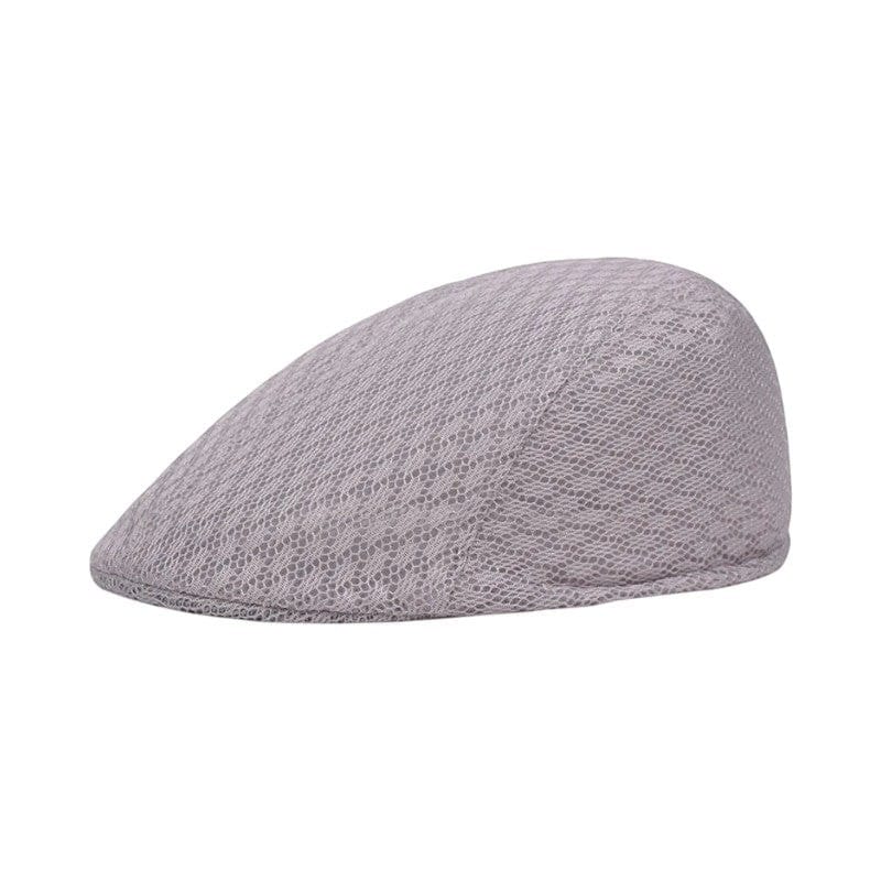 Le Comptoir du Chapeau Gris Clair Béret Gavroche Mesh Respirant Mixte