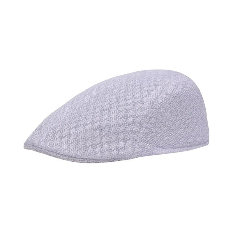 Le Comptoir du Chapeau Blanc Béret Gavroche Mesh Respirant Mixte