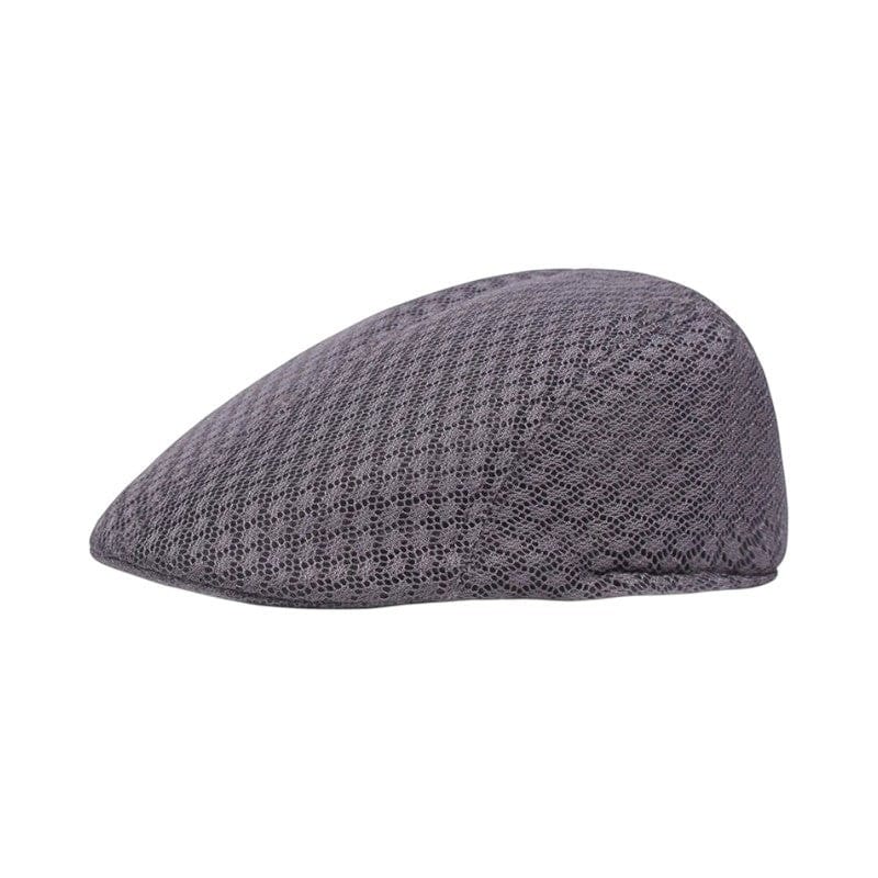 Le Comptoir du Chapeau Gris Foncé Béret Gavroche Mesh Respirant Mixte