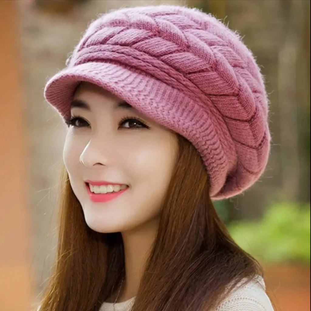 Le Comptoir du Chapeau Béret Hiver Coréen Velours Épais