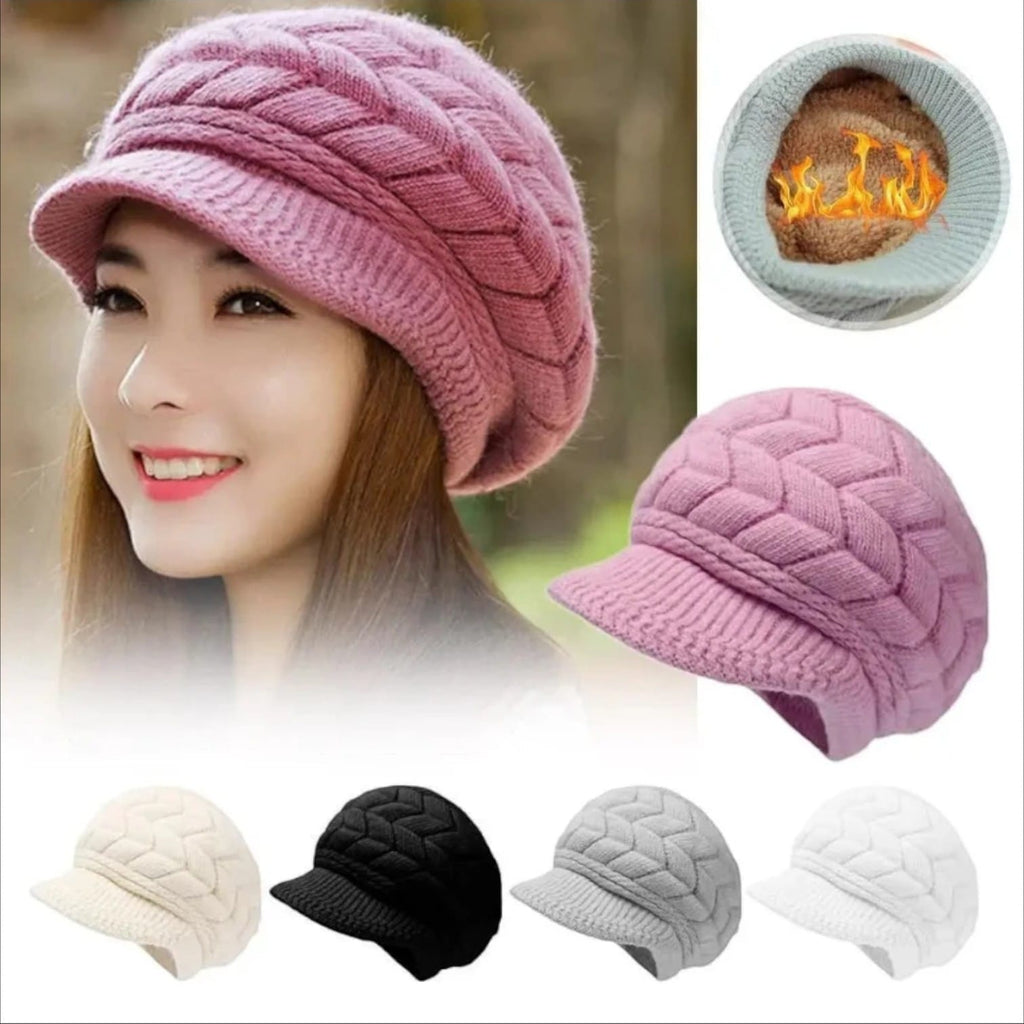 Le Comptoir du Chapeau Béret Hiver Coréen Velours Épais