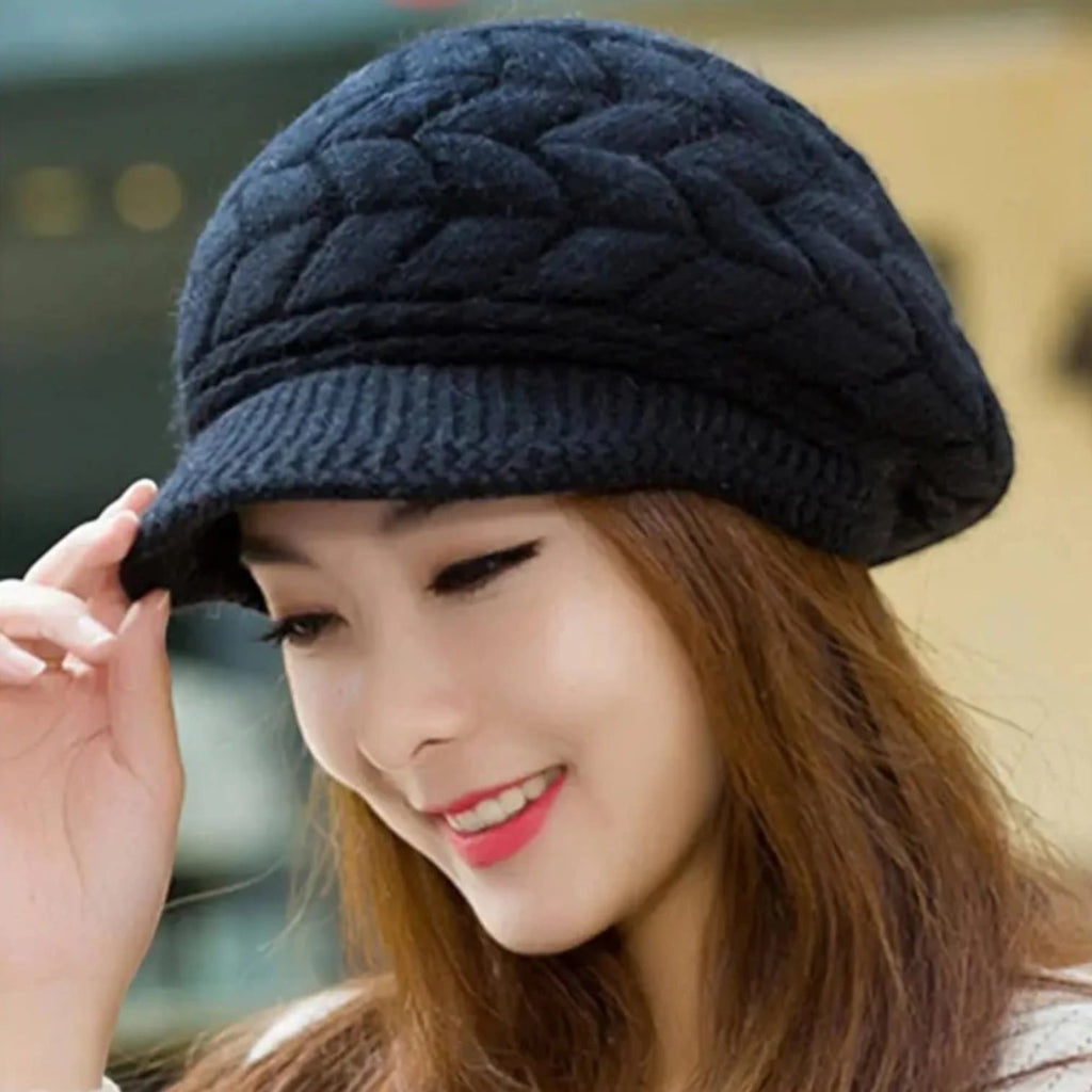Le Comptoir du Chapeau Béret Hiver Coréen Velours Épais