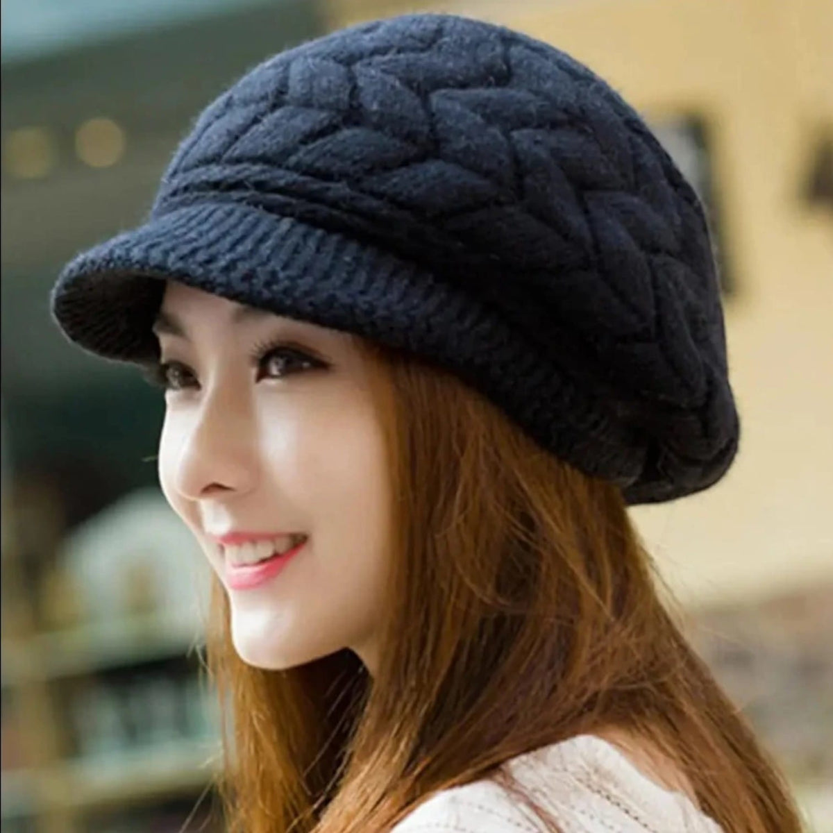 Le Comptoir du Chapeau Béret Hiver Coréen Velours Épais