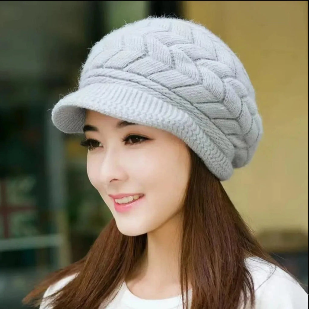 Le Comptoir du Chapeau Béret Hiver Coréen Velours Épais