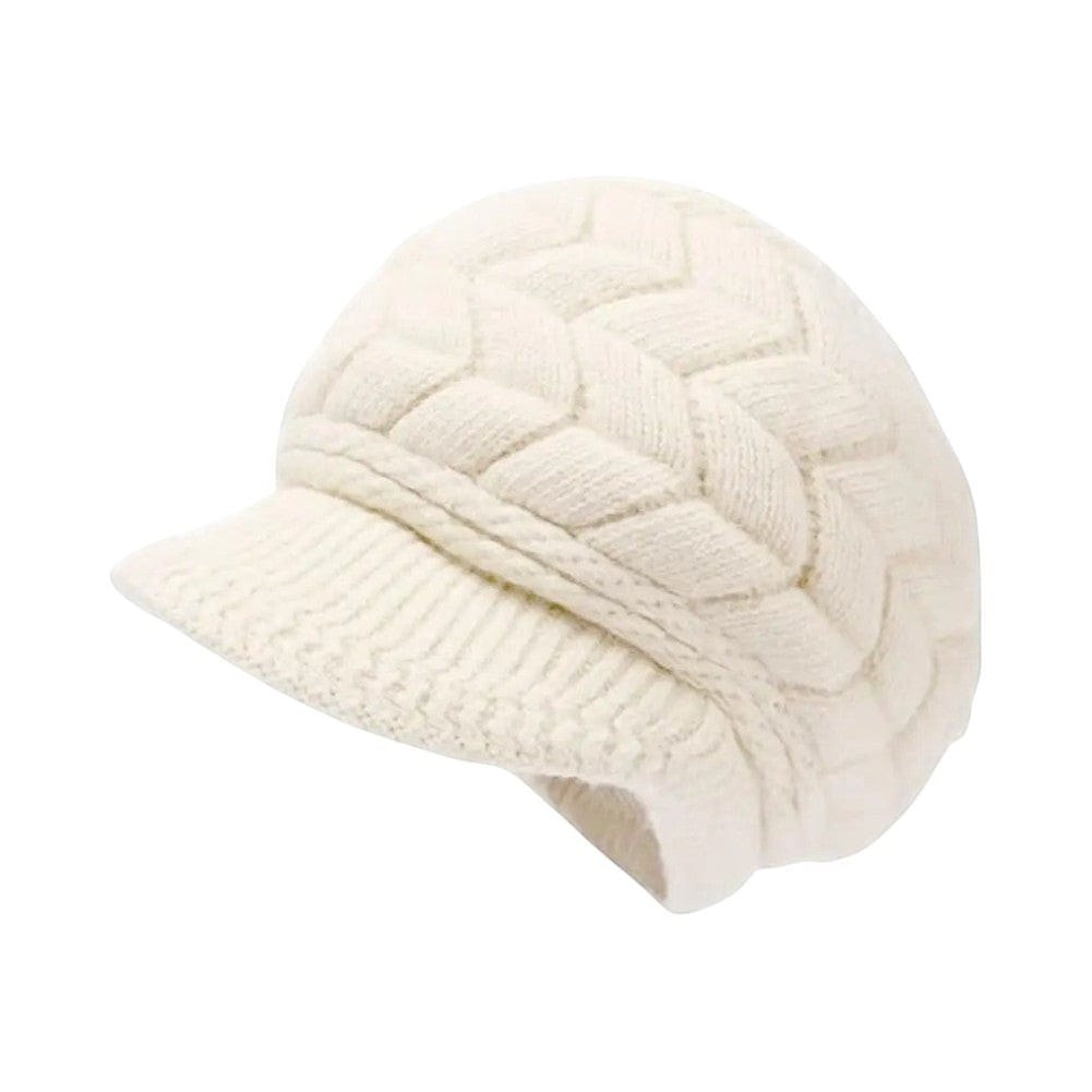 Le Comptoir du Chapeau Beige Béret Hiver Coréen Velours Épais
