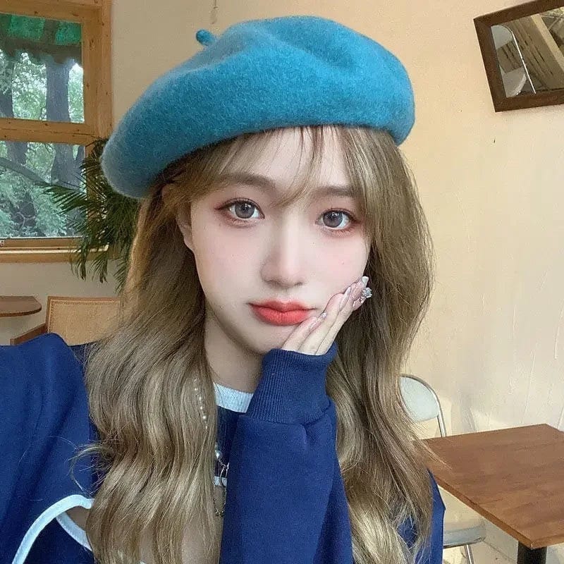 Le Comptoir du Chapeau Béret Laine 100% Artiste Potiron Femme