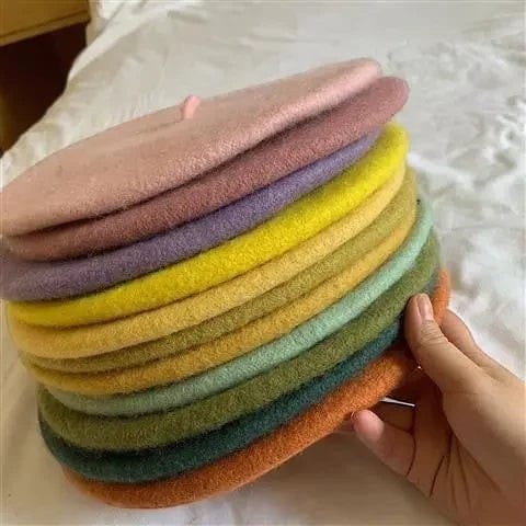 Le Comptoir du Chapeau Béret Laine 100% Artiste Potiron Femme