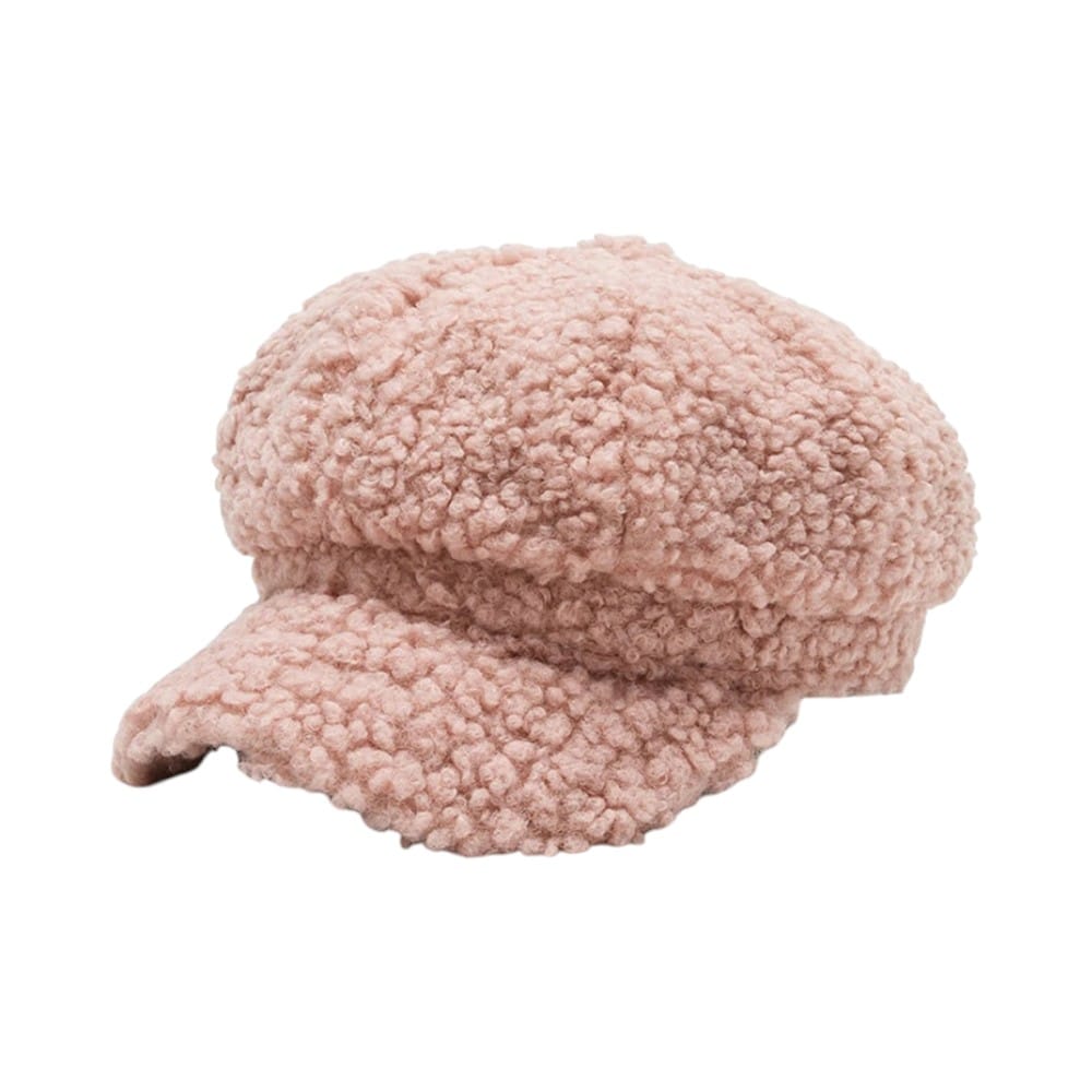 Le Comptoir du Chapeau Rose Béret Laine Agneau Peintre Octogonal