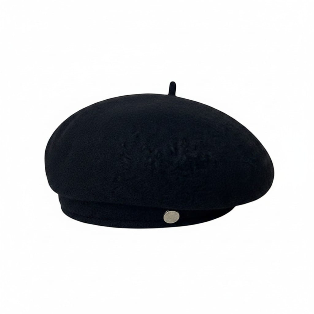 Le Comptoir du Chapeau Noir / 55-58 cm Béret Laine Artiste Couleur Unie Femme