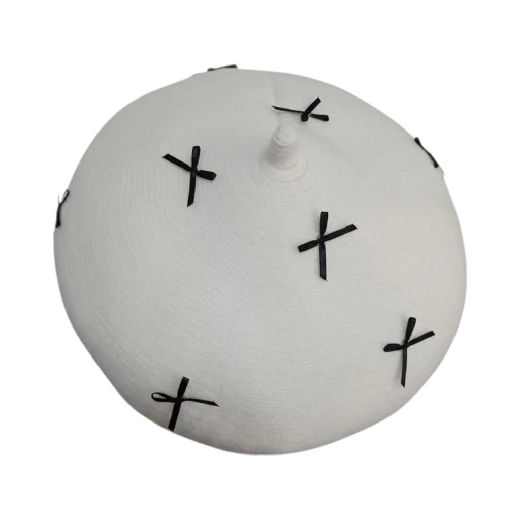 Le Comptoir du Chapeau Béret Laine Femme Motifs Brodés