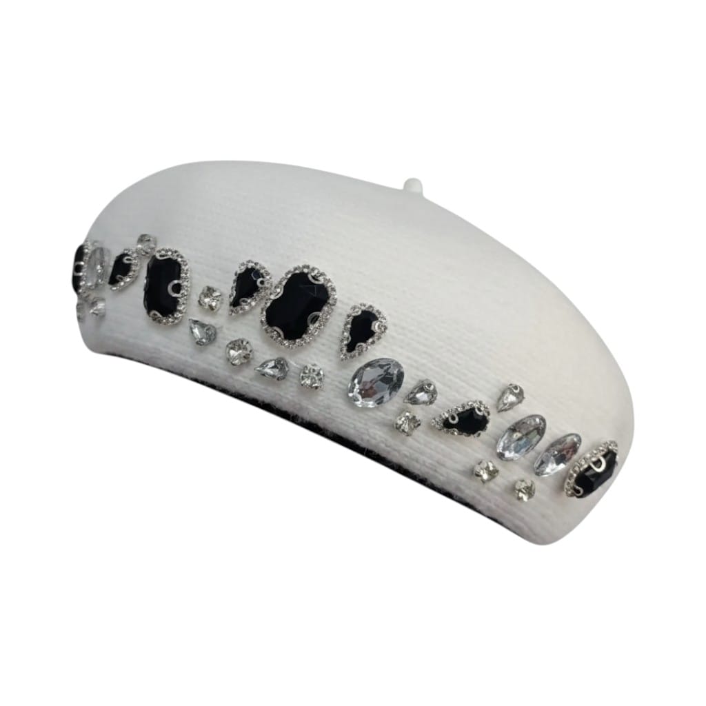 Le Comptoir du Chapeau Béret Laine Femme Motifs Brodés