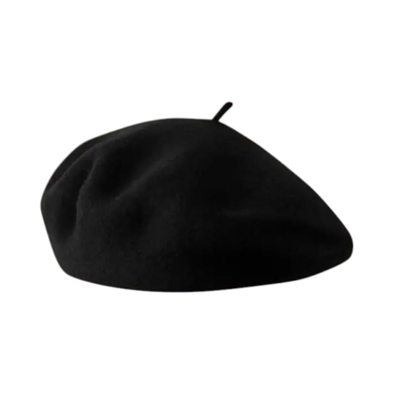 Le Comptoir du Chapeau Noir / 54-58 cm Béret Laine Femme Style Champignon