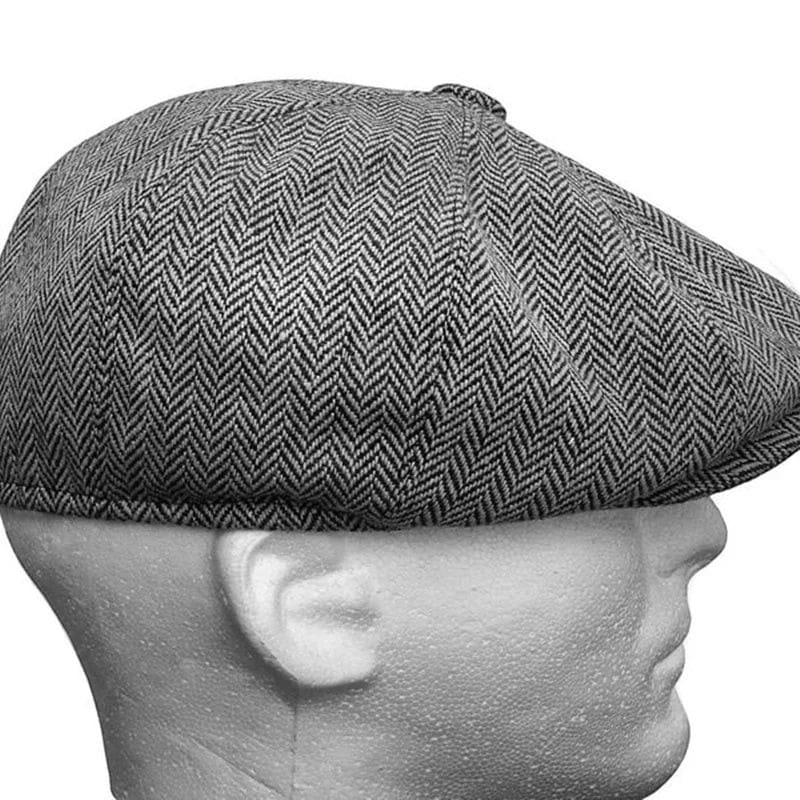 Le Comptoir du Chapeau Béret Laine Pied-de-Poule Rétro Homme