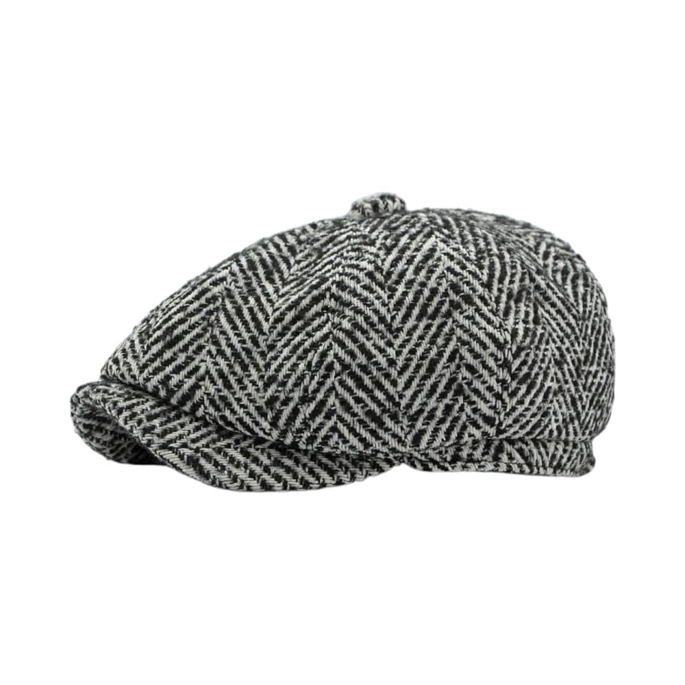 Le Comptoir du Chapeau Noir / 55-60 cm Béret Laine Rayé Artiste