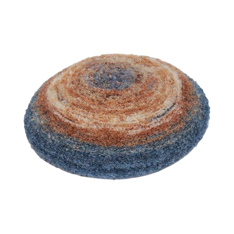 Le Comptoir du Chapeau Marron Clair Béret Mohair Femme Bicolore Douceur Hiver