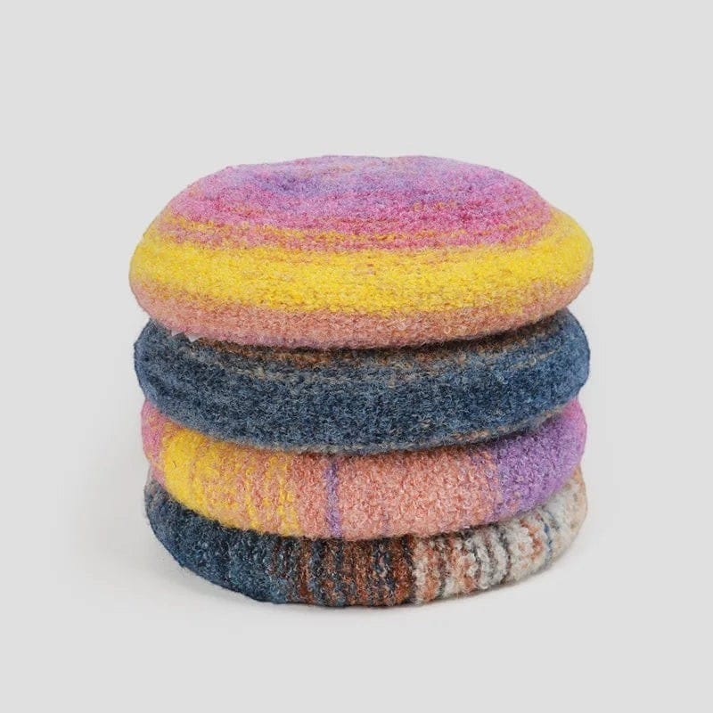 Le Comptoir du Chapeau Béret Mohair Femme Bicolore Douceur Hiver
