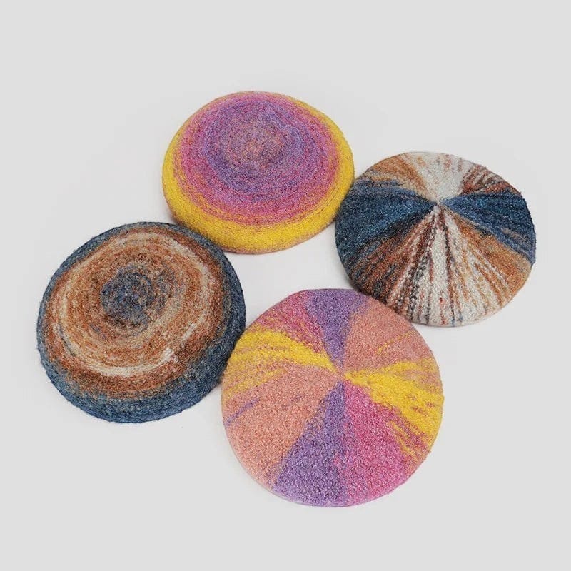 Le Comptoir du Chapeau Béret Mohair Femme Bicolore Douceur Hiver