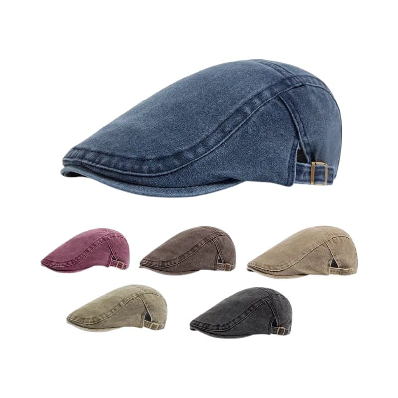Le Comptoir du Chapeau Béret Newsboy Coton Vintage Peintre