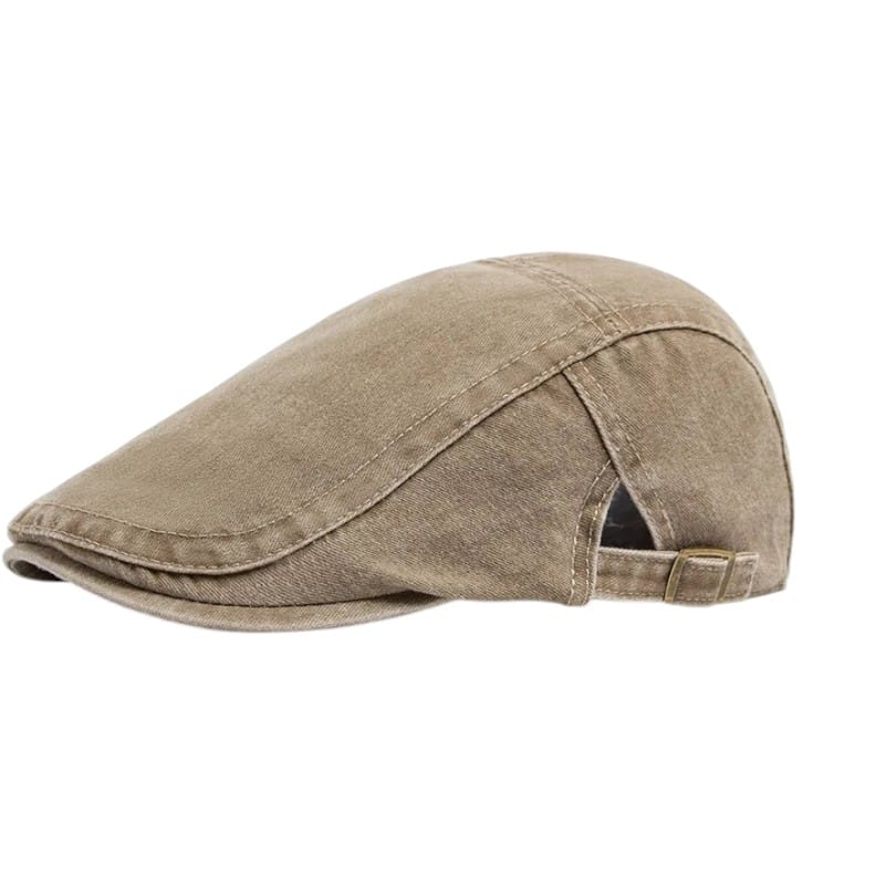 Le Comptoir du Chapeau Marron Clair Béret Newsboy Coton Vintage Peintre