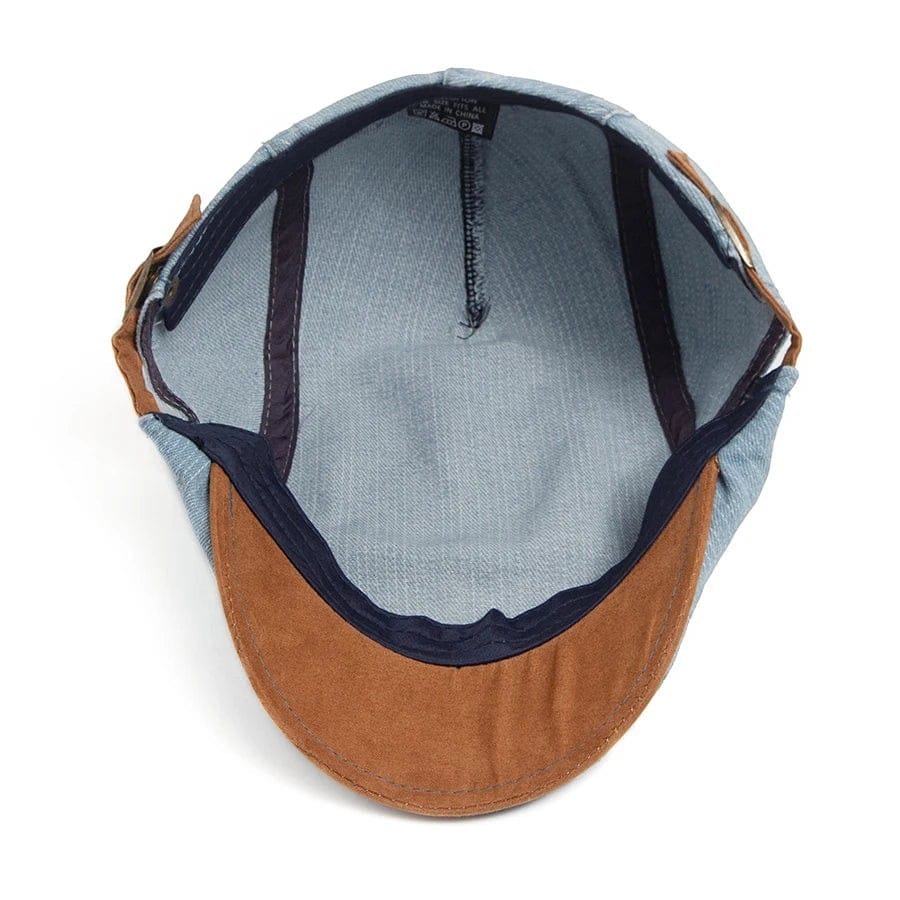 Le Comptoir du Chapeau Béret Newsboy Denim Bicolore