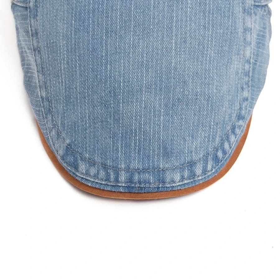 Le Comptoir du Chapeau Béret Newsboy Denim Bicolore