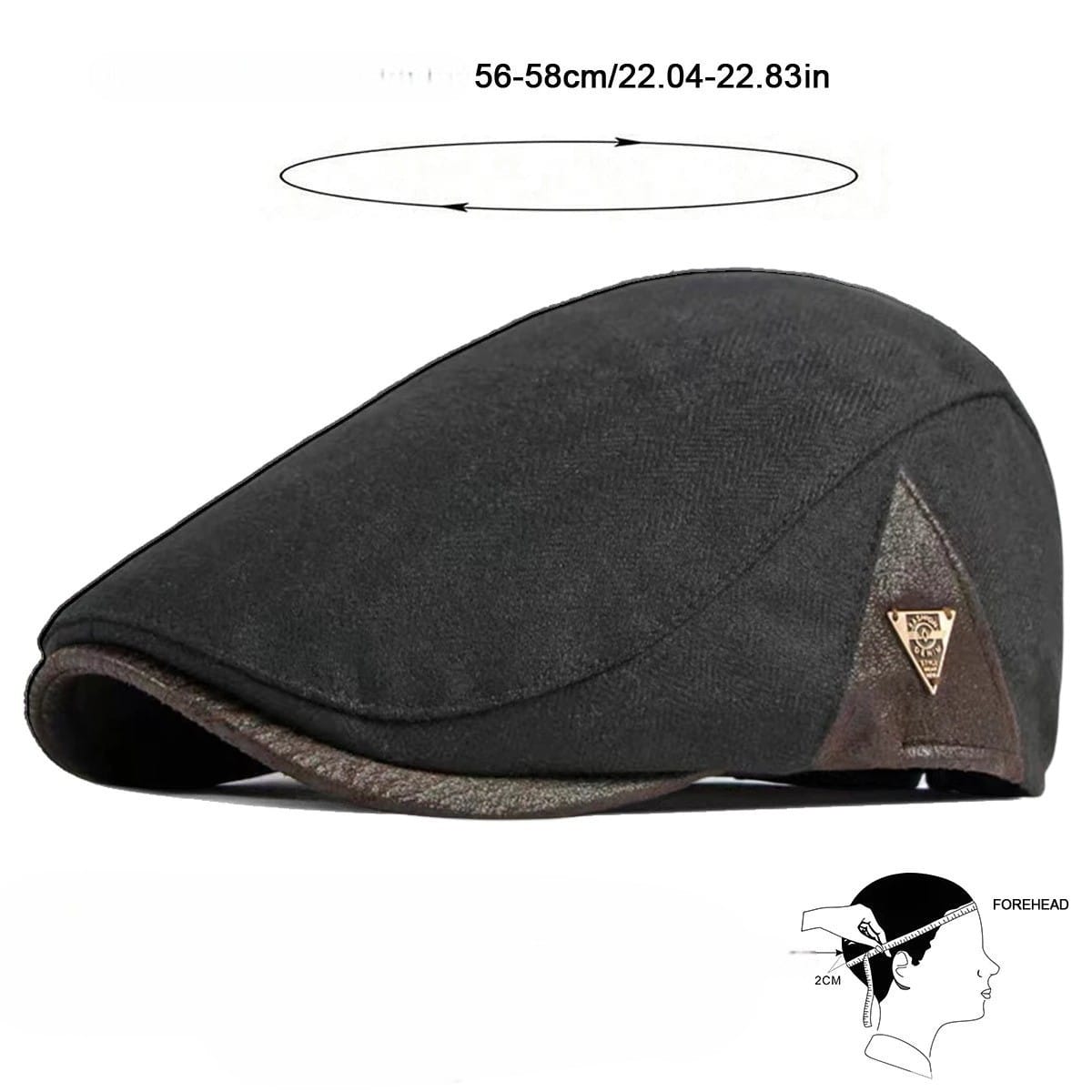 Le Comptoir du Chapeau Béret Newsboy Étiquette Triangle Peintre