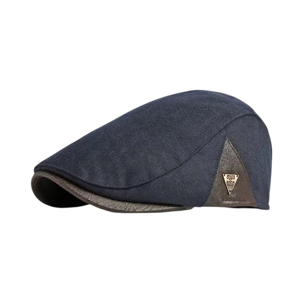 Le Comptoir du Chapeau Marine Béret Newsboy Étiquette Triangle Peintre