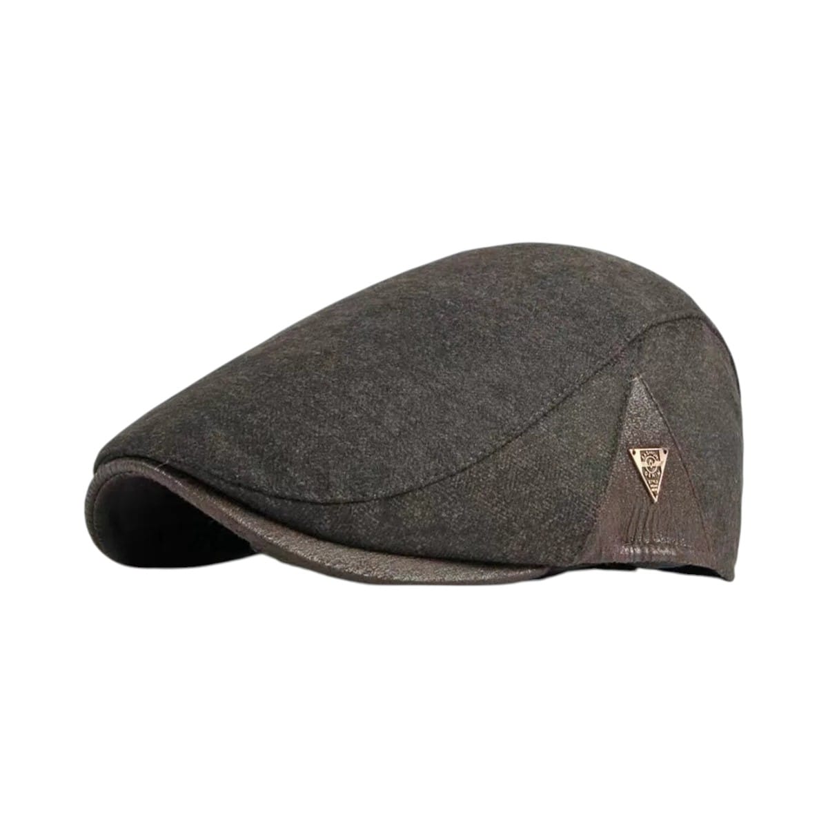 Le Comptoir du Chapeau Marron Béret Newsboy Étiquette Triangle Peintre