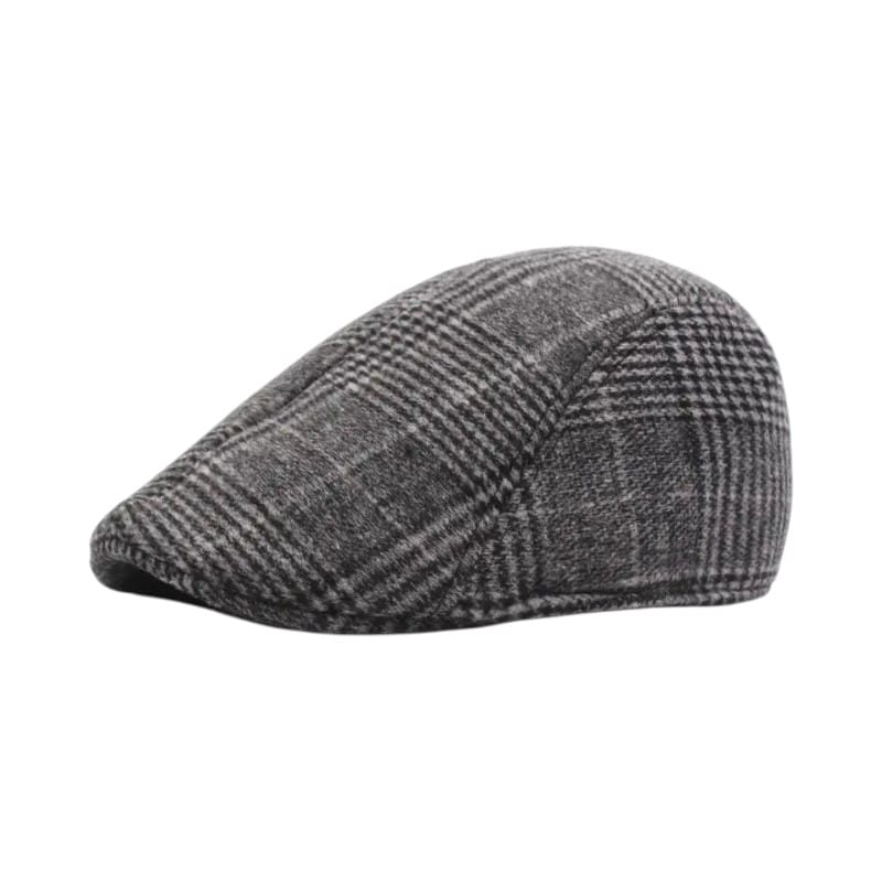 Le Comptoir du Chapeau Gris Foncé Béret Newsboy Homme Casual Automne