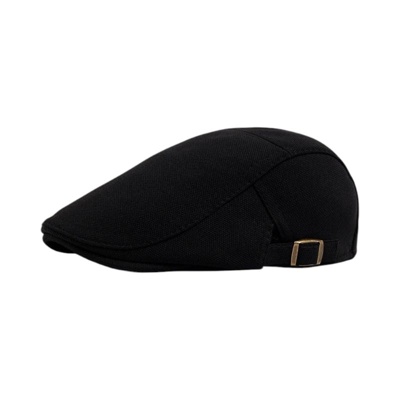 Le Comptoir du Chapeau Noir Béret Newsboy Jacquard Vintage
