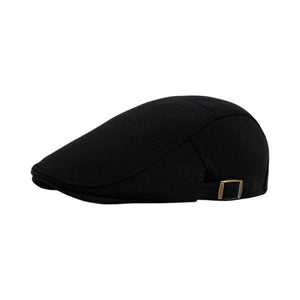 Le Comptoir du Chapeau Noir Béret Newsboy Jacquard Vintage
