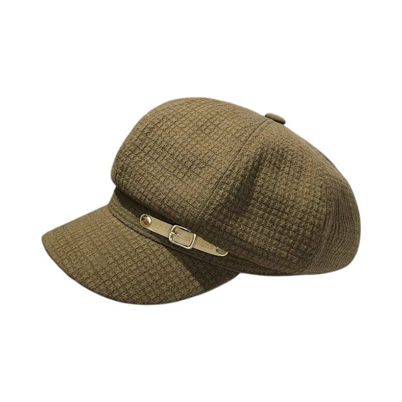 Le Comptoir du Chapeau Café / 54-58 cm Béret Newsboy Octogonal Hiver Femme