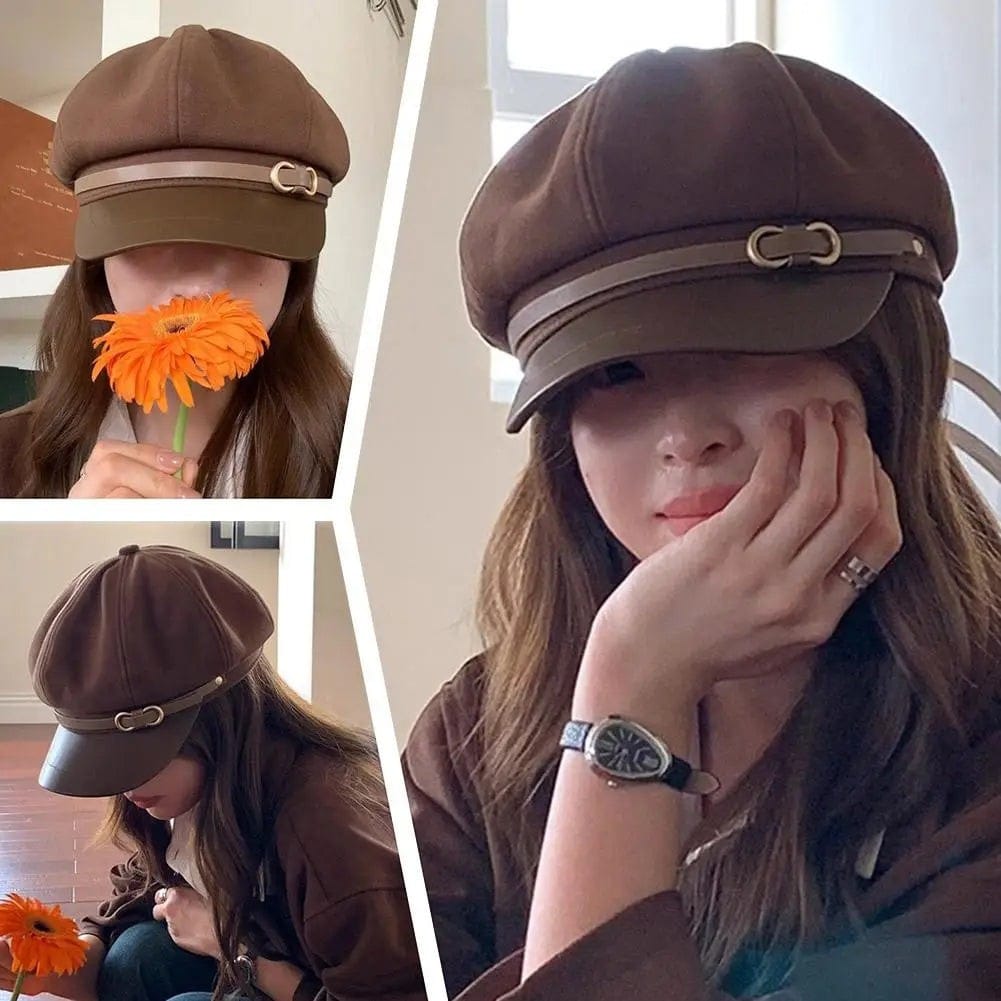 Le Comptoir du Chapeau Béret Newsboy Rétro Style Grande Tête