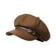 Le Comptoir du Chapeau Marron Foncé Béret Newsboy Rétro Style Grande Tête