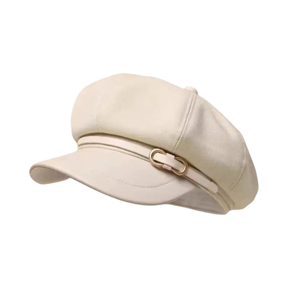 Le Comptoir du Chapeau Beige Béret Newsboy Rétro Style Grande Tête
