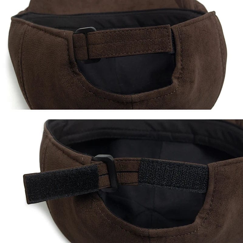 Le Comptoir du Chapeau Béret Newsboy Simili-Cuir Rétro Vintage