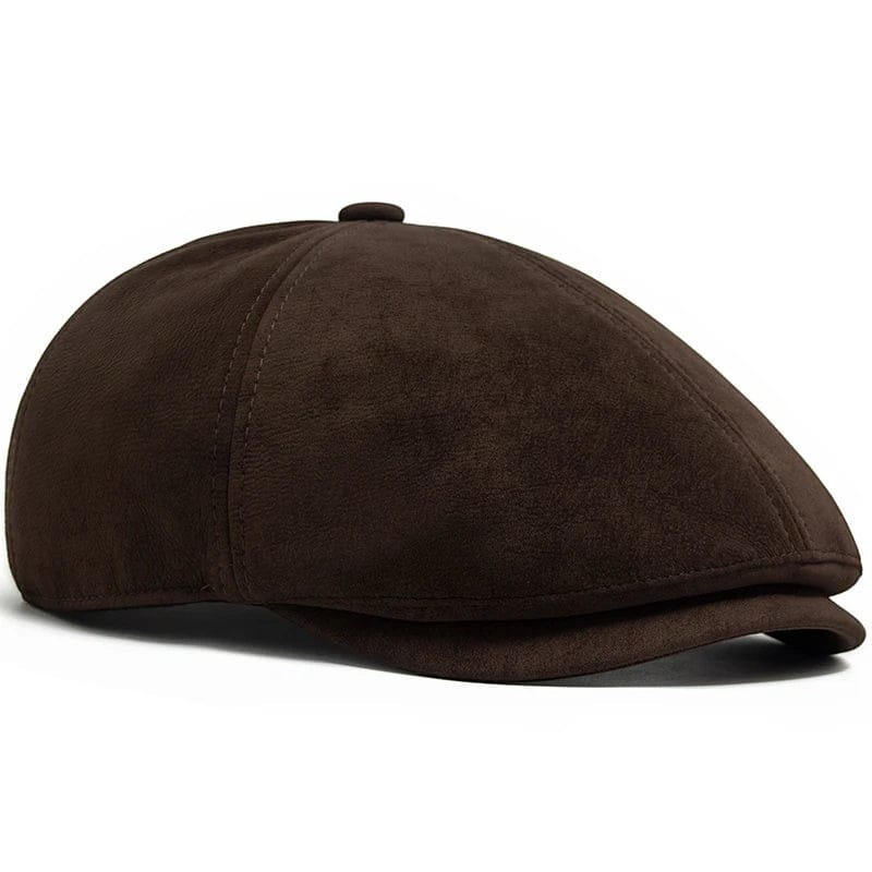 Le Comptoir du Chapeau Béret Newsboy Simili-Cuir Rétro Vintage