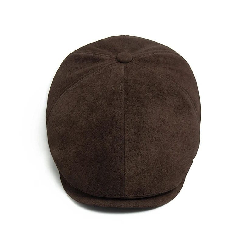 Le Comptoir du Chapeau Béret Newsboy Simili-Cuir Rétro Vintage
