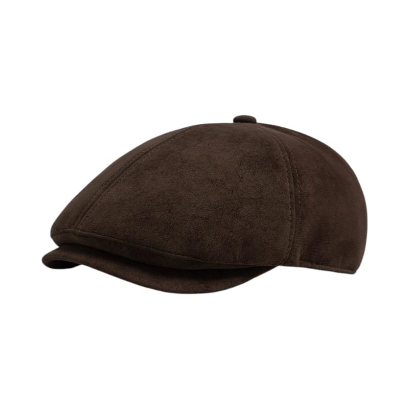 Le Comptoir du Chapeau Café Béret Newsboy Simili-Cuir Rétro Vintage