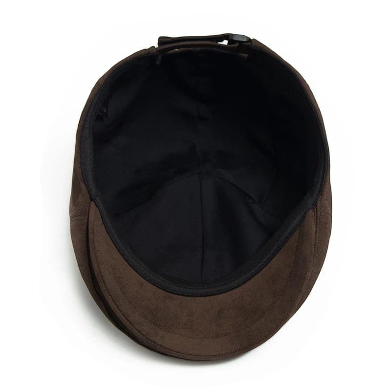 Le Comptoir du Chapeau Béret Newsboy Simili-Cuir Rétro Vintage