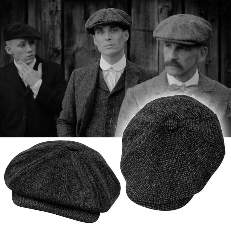 Le Comptoir du Chapeau Béret Newsboy Velours Côtelé Peaky Blinders