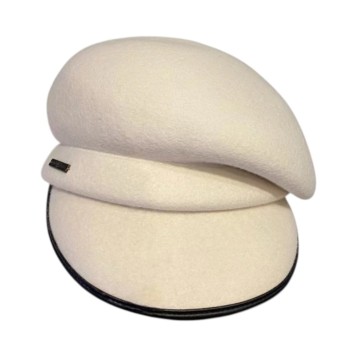 Le Comptoir du Chapeau Blanc Béret Newsboy Vintage Bord PU Réglable
