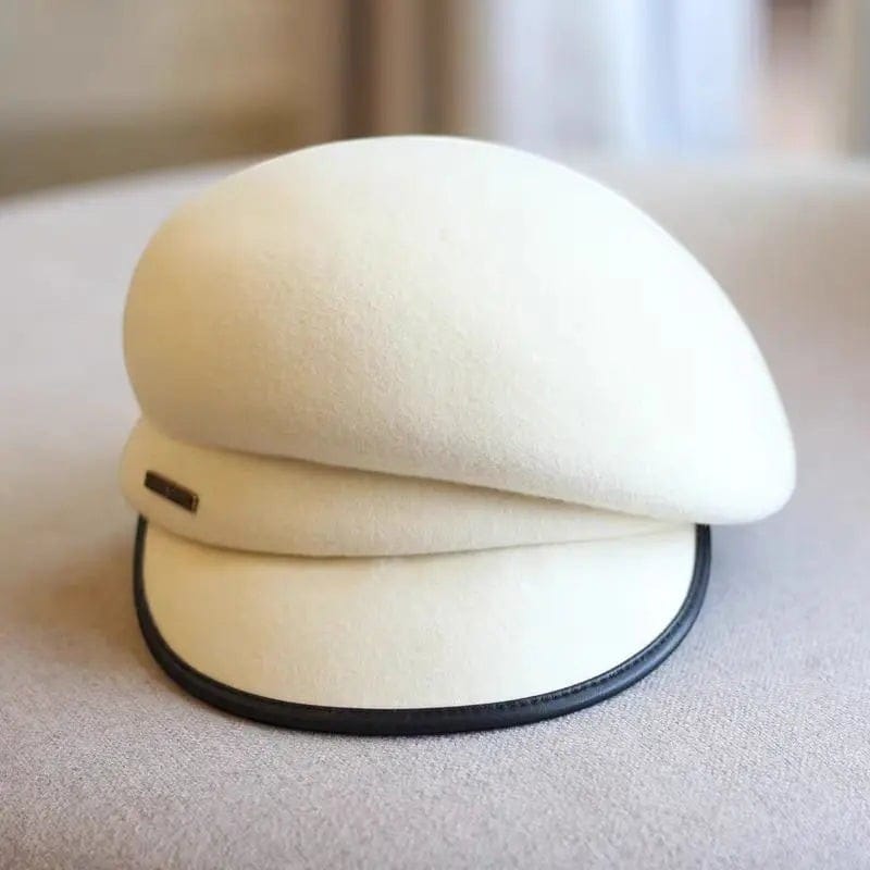 Le Comptoir du Chapeau Béret Newsboy Vintage Bord PU Réglable