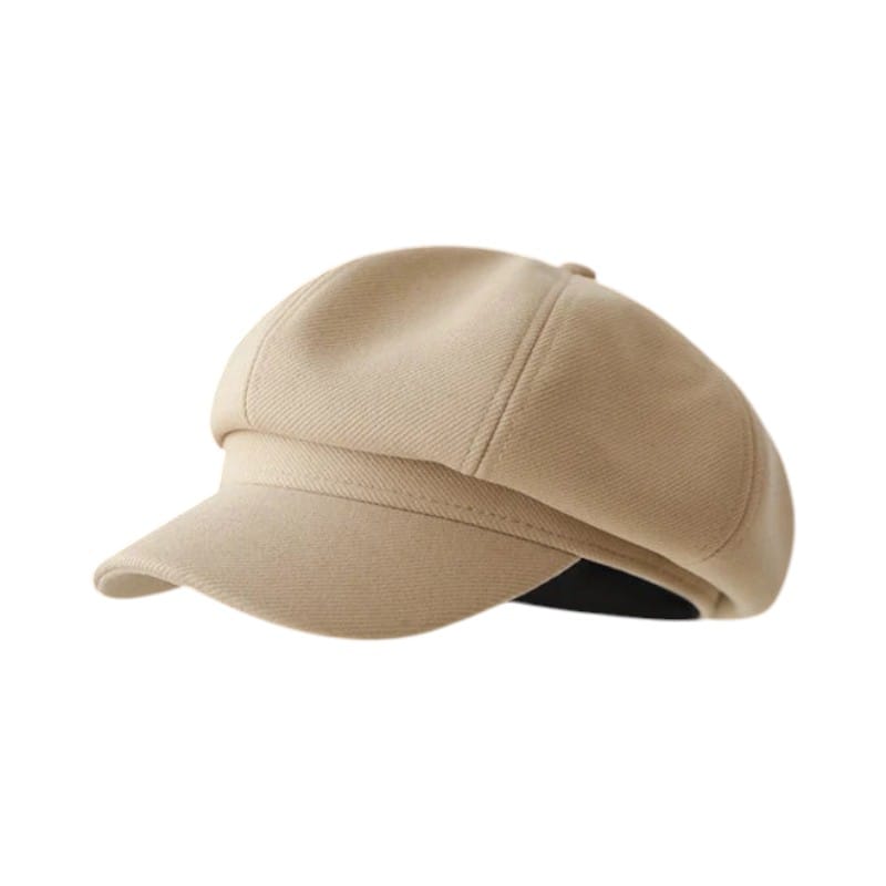 Le Comptoir du Chapeau Beige Béret Octogonal Femme Vintage
